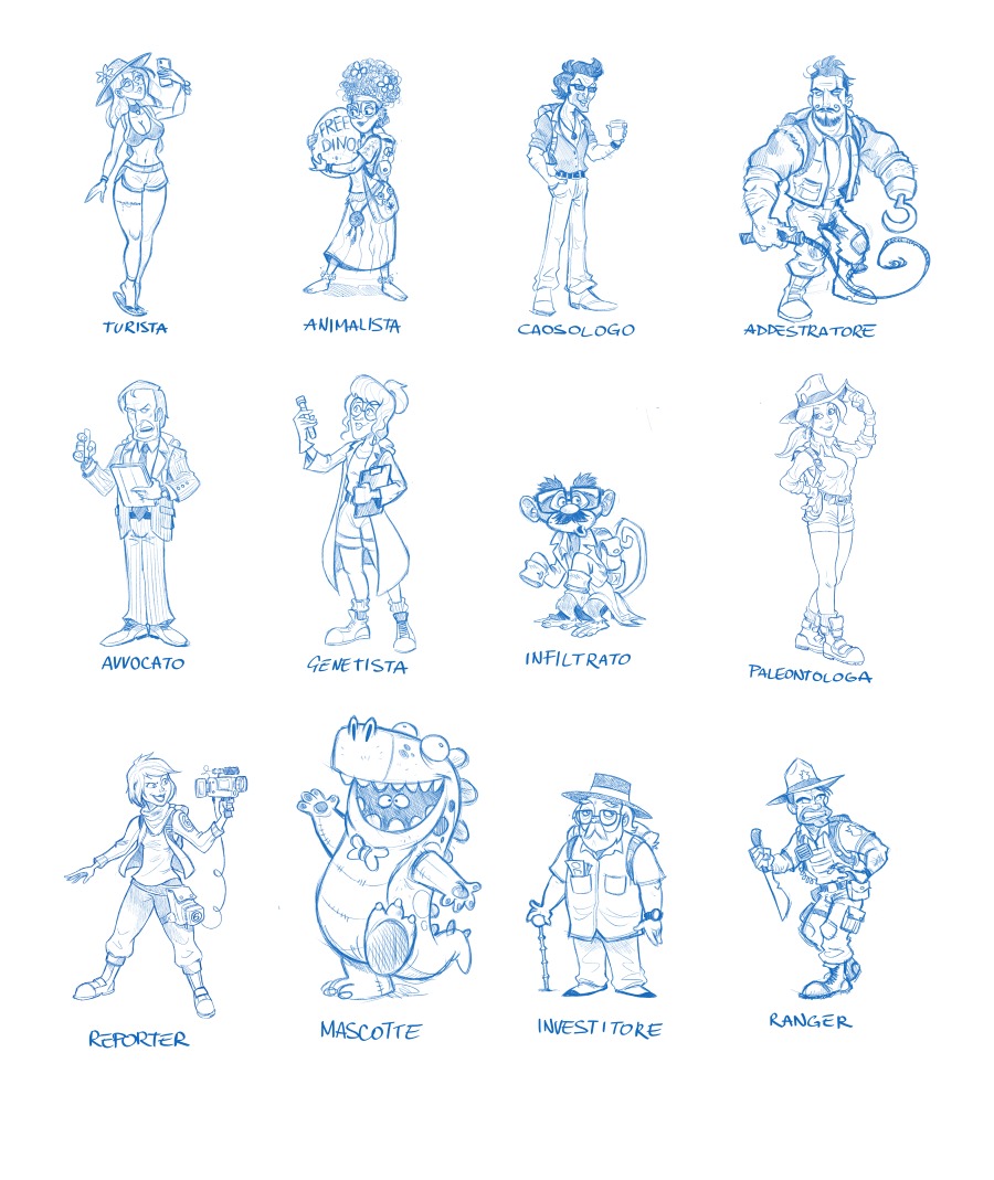 Character Lineup Sketches